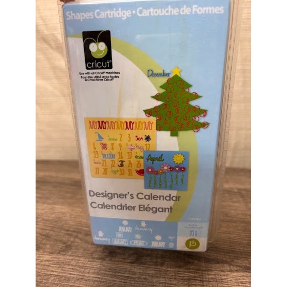 Cricut Designer's Calendar Shapes Cartridge 29-1055 New Sealed Provo Craft‎